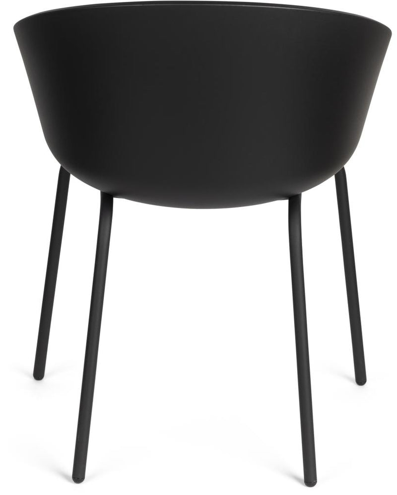 Banne Objekt Stuhl Armlehnstuhl VOID Schale Schwarz Gestell schwarz