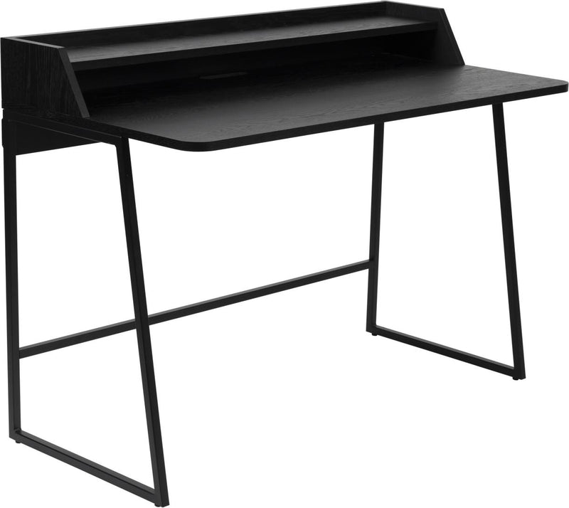 Schreibtisch Sekretär GIORGIO BLACK Eiche Furnier und Metall