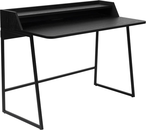 Schreibtisch Sekretär GIORGIO BLACK Eiche Furnier und Metall