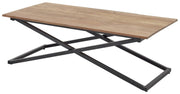 Couchtisch ALLROUND inkl. 2 Tabletts Platte aus Akazie Metallgestell
