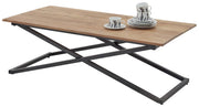 Couchtisch ALLROUND inkl. 2 Tabletts Platte aus Akazie Metallgestell