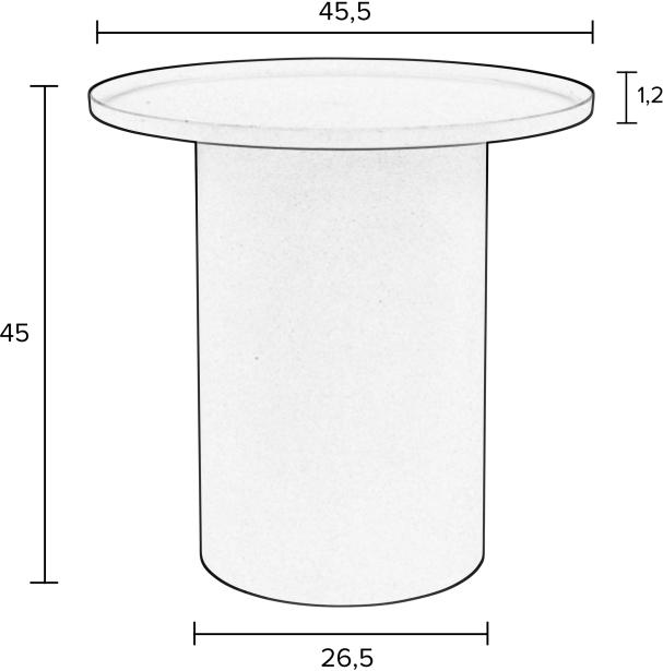 Beistelltisch SVERRE rund Ø 45,5 cm