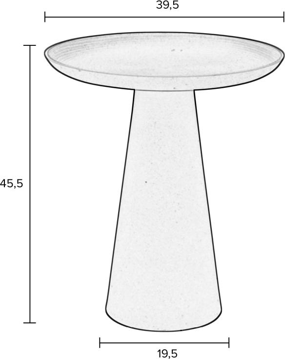 Beistelltisch RINGAR rund Ø 39,5 cm von Zuiver