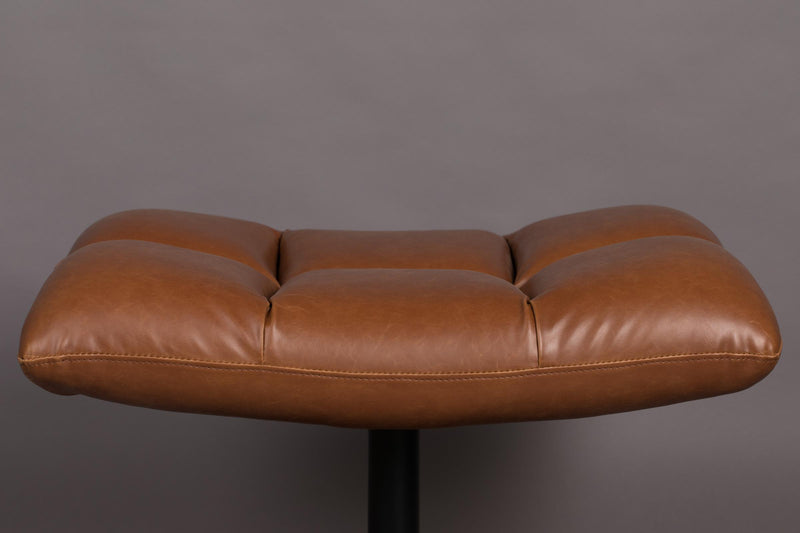 Hocker BAR VINTAGE BROWN Kunstleder von DutchBone