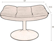 Hocker BAR VINTAGE BROWN Kunstleder von DutchBone