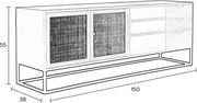 Sideboard GUUJI mit Rattantüren von ZUIVER