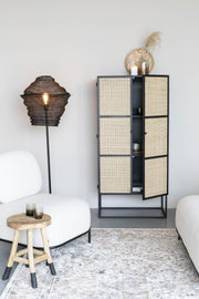 Schrank Hochkommode GUUJI HIGH 2DO mit Rattantüren von ZUIVER