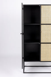 Schrank Hochkommode GUUJI HIGH 2DO mit Rattantüren von ZUIVER