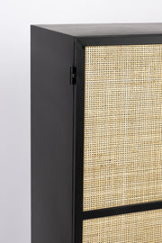 Schrank Hochkommode GUUJI HIGH 2DO mit Rattantüren von ZUIVER