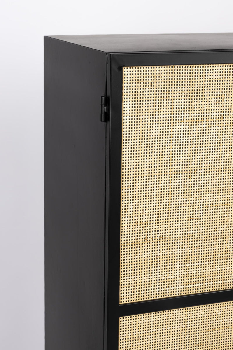 Schrank Hochkommode GUUJI HIGH 2DO mit Rattantüren von ZUIVER