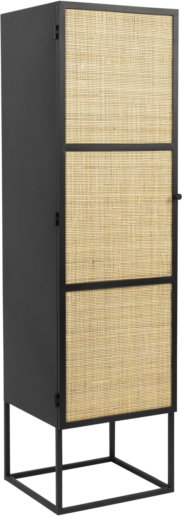 Schrank Hochkommode GUUJI HIGH 1DO mit Rattantüre von ZUIVER