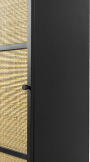 Schrank Hochkommode GUUJI HIGH 1DO mit Rattantüre von ZUIVER