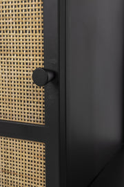 Weinschrank Weinregal GUUJI LOW mit Rattantüre