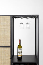 Weinschrank Weinregal GUUJI HIGH mit Rattantüre