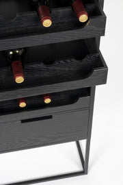Weinschrank Weinregal GUUJI HIGH mit Rattantüre