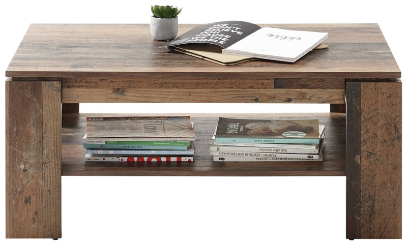 Couchtisch HARRISON 100 x 60 cm mit Schublade in Old Wood Vintage
