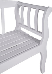 Gartenbank ARCADIA 3-Sitzig aus 100% Eukalyptus white washed