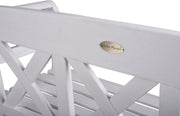 Gartenbank VANCOUVER aus Eukalyptus white washed 2-sitzig