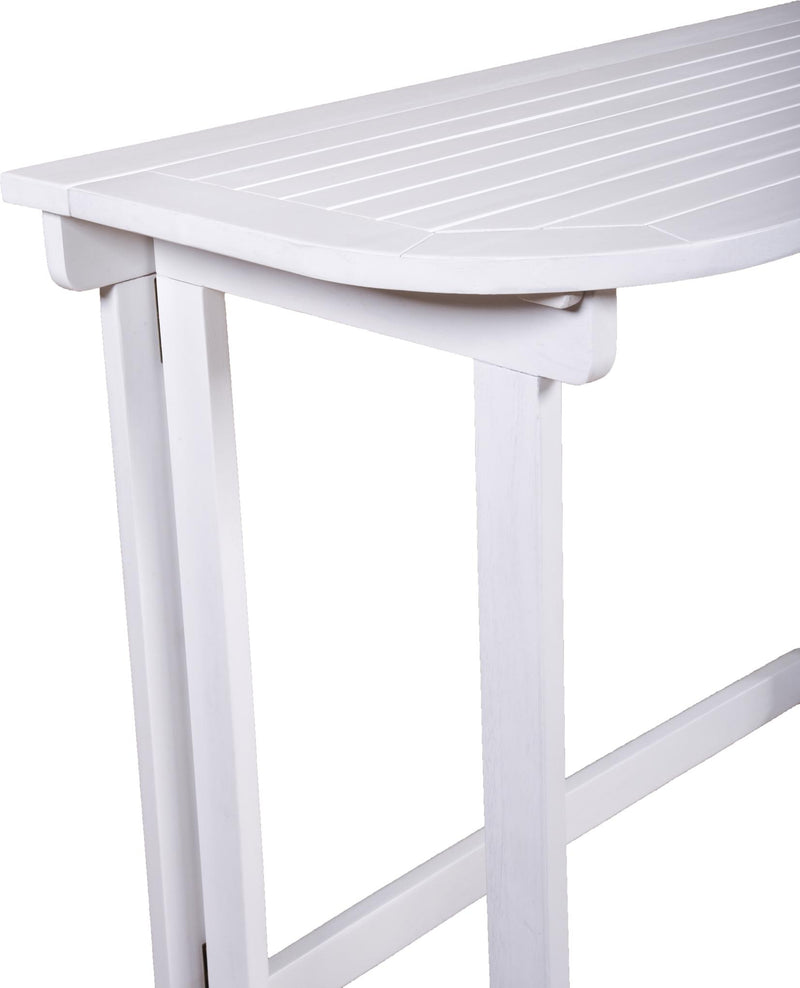 Gartentisch Klapptisch MANILA 100 x 50 cm white washed aus Eukalyptus