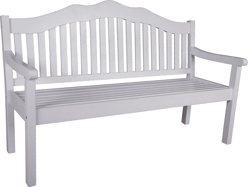 Gartenbank AUSTIN aus Eukalyptus white washed 3-sitzig