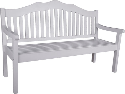 Gartenbank AUSTIN aus Eukalyptus white washed 3-sitzig