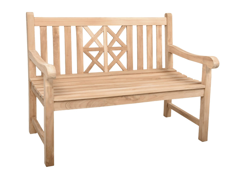 Gartenbank PANTAR 2-Sitzer aus Teakholz 120 cm von Garden Pleasure