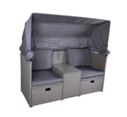 Relax Lounge 4041908123954 SAINT TROPEZ mit Hocker und Sonnendach