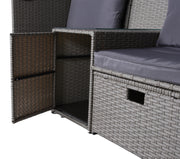 Relax Lounge 4041908123954 SAINT TROPEZ mit Hocker und Sonnendach