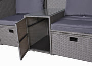 Relax Lounge 4041908123954 SAINT TROPEZ mit Hocker und Sonnendach