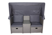 Relax Lounge 4041908123954 SAINT TROPEZ mit Hocker und Sonnendach