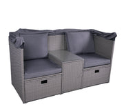 Relax Lounge 4041908123954 SAINT TROPEZ mit Hocker und Sonnendach