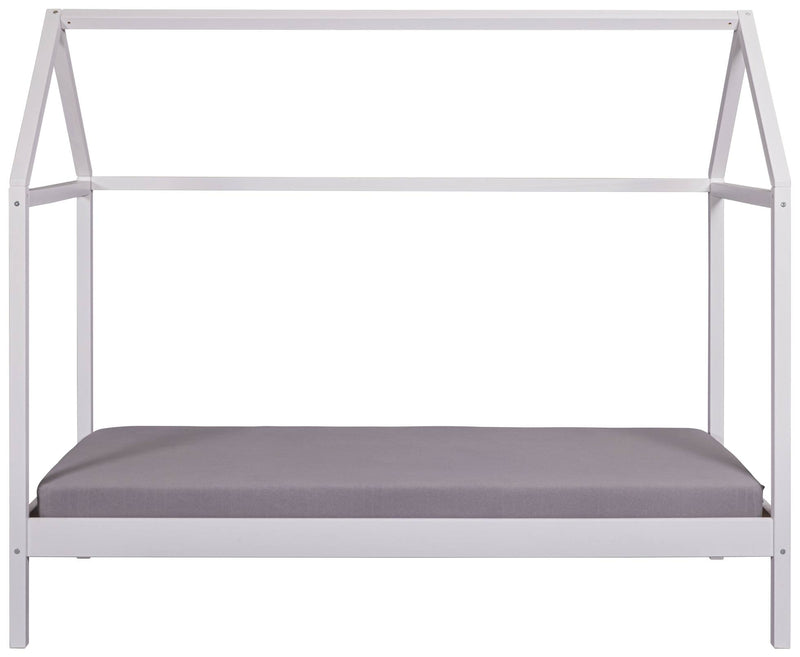 Kinderbett SUN ROAD 90 x 200 weiß Pfostenbett Himmelbett Kiefer massiv