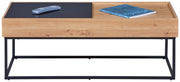 Couchtisch FILORA 110 x 50 cm Metallfüße Optik Artisan Eiche