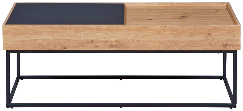 Couchtisch FILORA 110 x 50 cm Metallfüße Optik Artisan Eiche