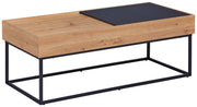 Couchtisch FILORA 110 x 50 cm Metallfüße Optik Artisan Eiche