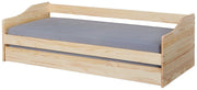 Funktionsbett LEONIE 23 Sofabett mit Schublade Kiefer natur lackiert