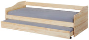 Funktionsbett LEONIE 23 Sofabett mit Schublade Kiefer natur lackiert