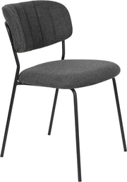 Stuhl Esszimmerstuhl Polsterstuhl JOLIEN BLACK/DARK GREY