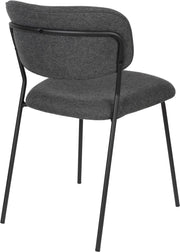 Stuhl Esszimmerstuhl Polsterstuhl JOLIEN BLACK/DARK GREY