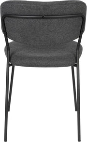 Stuhl Esszimmerstuhl Polsterstuhl JOLIEN BLACK/DARK GREY