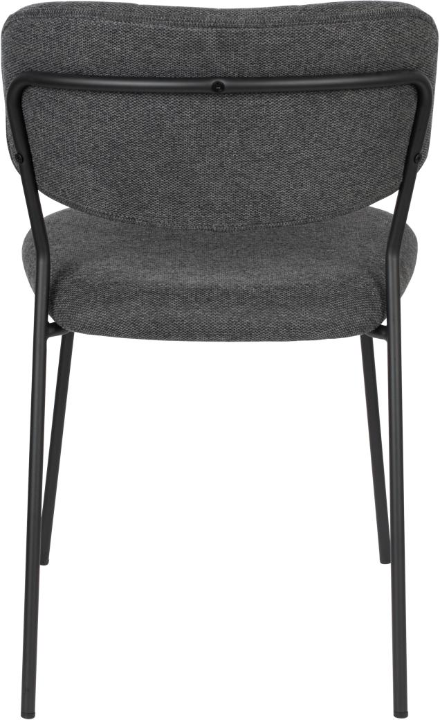 Stuhl Esszimmerstuhl Polsterstuhl JOLIEN BLACK/DARK GREY