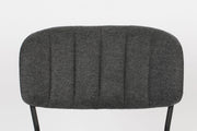Stuhl Esszimmerstuhl Polsterstuhl JOLIEN BLACK/DARK GREY