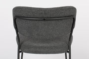 Stuhl Esszimmerstuhl Polsterstuhl JOLIEN BLACK/DARK GREY