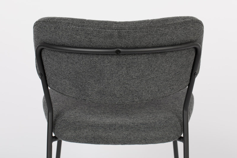 Stuhl Esszimmerstuhl Polsterstuhl JOLIEN BLACK/DARK GREY