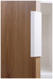 Regal Bücherregal PEPETO 2TW mit 2 Türen Optik Weiß / Artisan Eiche