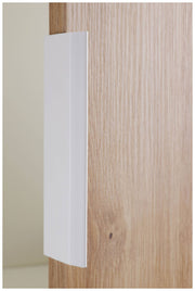 Bücherregal PEPETO 5TW Regal mit 5 Türen Optik Weiß / Artisan Eiche
