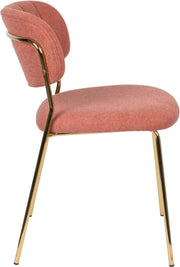 Stuhl Esszimmerstuhl Polsterstuhl JOLIEN GOLD/PINK