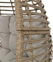 Lesli Living Gartensessel CHILL Sitzei Egg Polyrattan Stroh