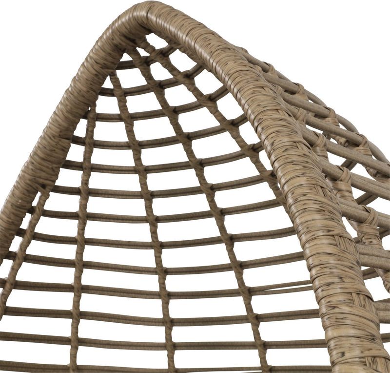 Lesli Living Gartensessel CHILL Sitzei Egg Polyrattan Stroh