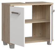 Badezimmer Komplett-Set VERIS 2 5-tlg. Badmöbel Front weiß Hochglanz